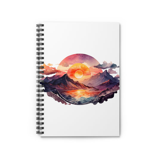 Sunrise Sunset at the Beach: Spiral Notebook - Log Books - Journals - Diaries - and More Custom Printed by TheGlassyLass.com