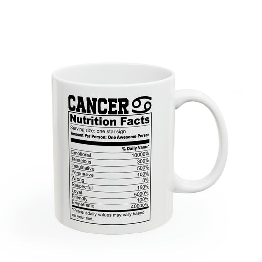 Cancer Tarot Card Coffee Mug - Double Sided 11oz White Ceramic by TheGlassyLass.com