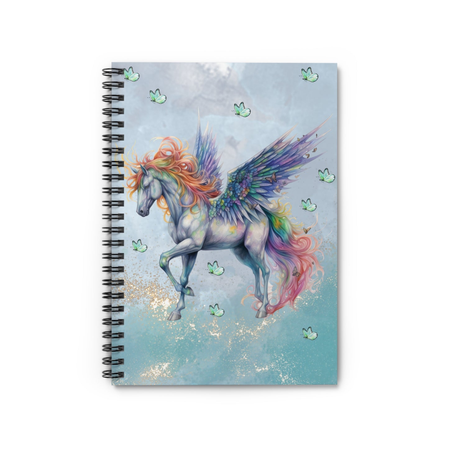 Unicorn Wings: Spiral Notebook - Log Books - Journals - Diaries - and More Custom Printed by TheGlassyLass.com