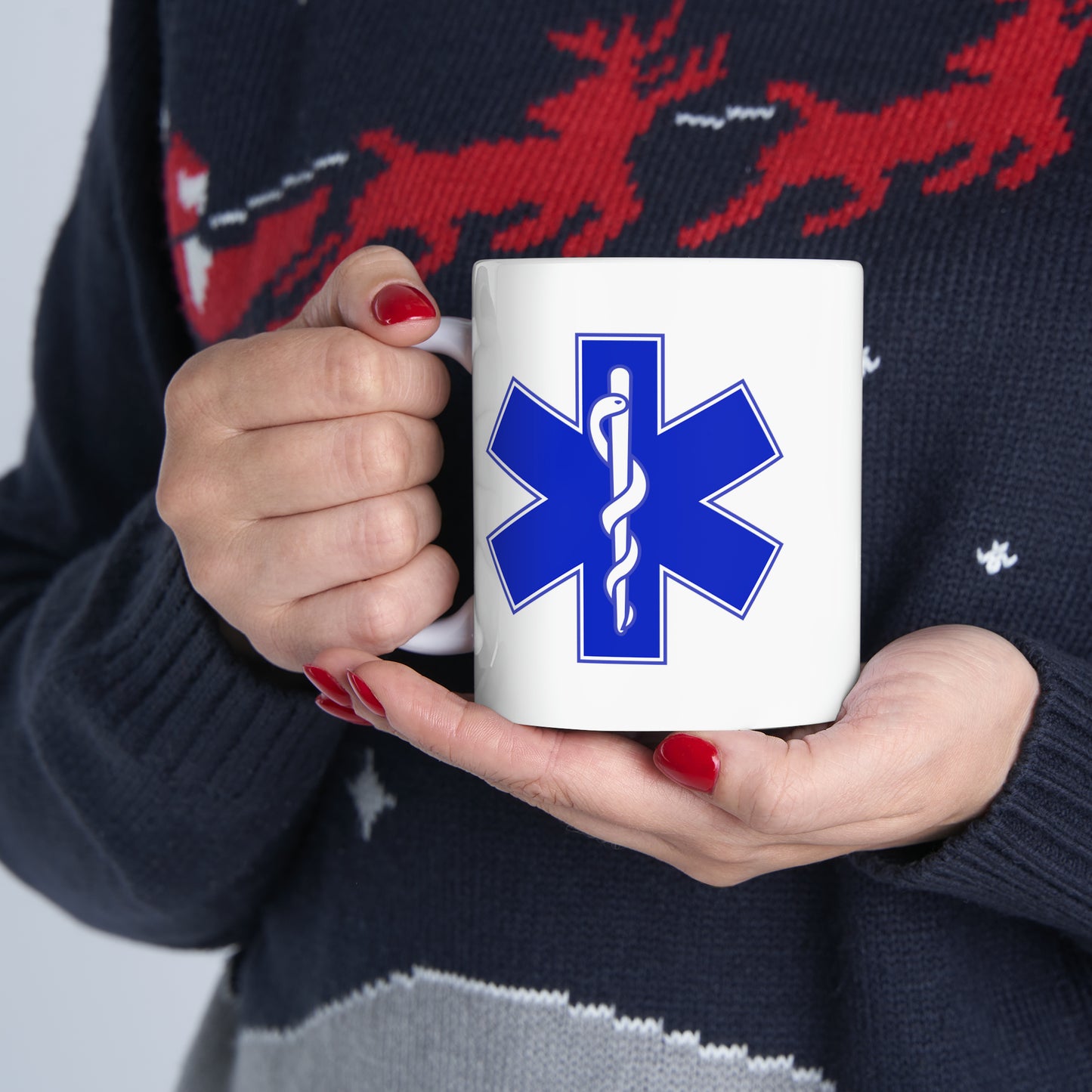 Paramedic Coffee Mug - Double Sided White Ceramic 11oz by TheGlassyLass.com