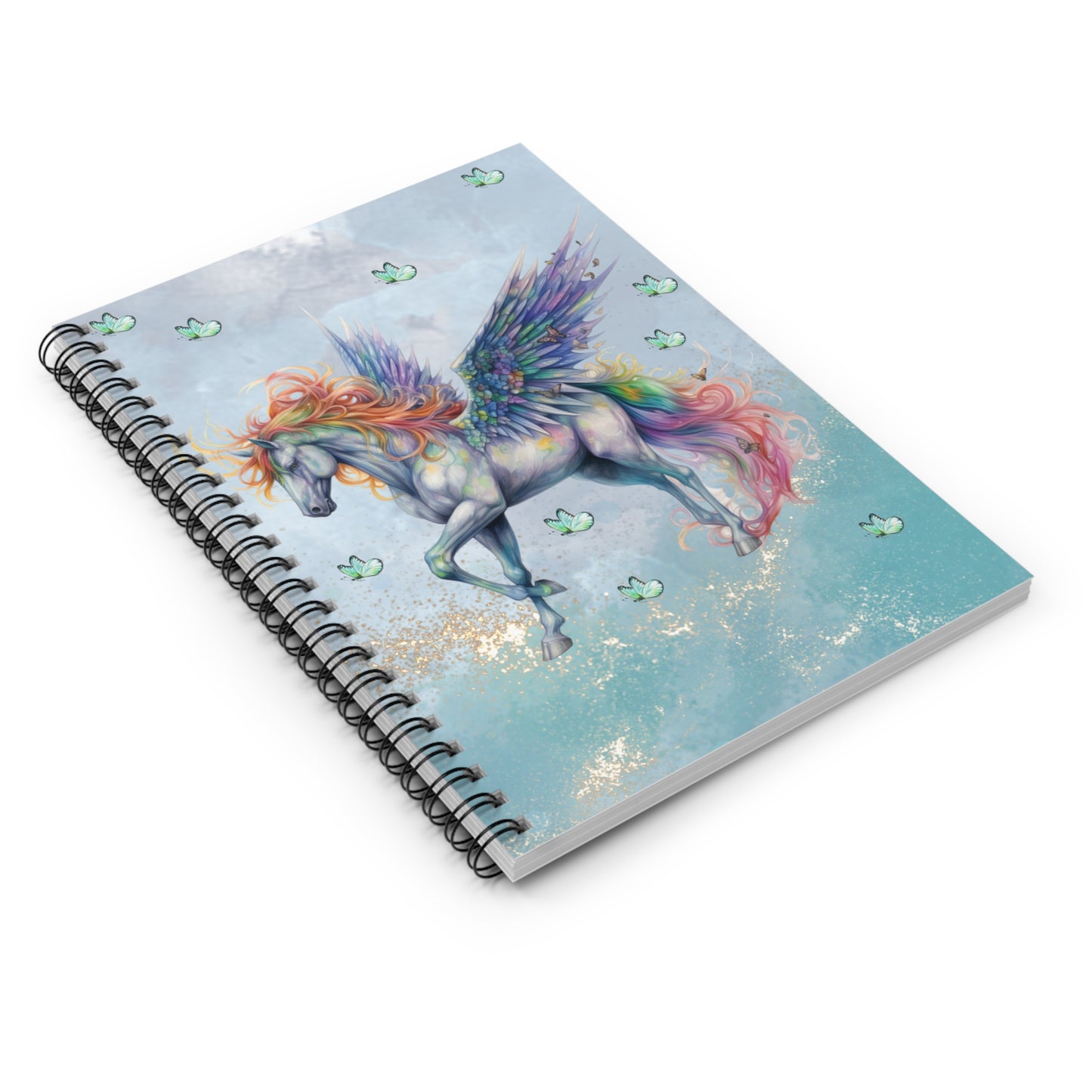 Unicorn Wings: Spiral Notebook - Log Books - Journals - Diaries - and More Custom Printed by TheGlassyLass.com