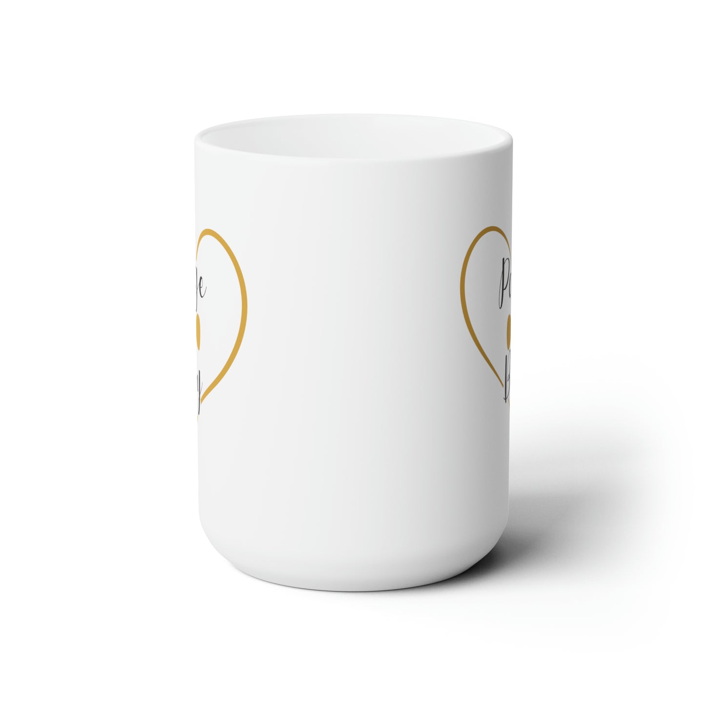 Page Boy Cocoa Mug - Double Sided White Ceramic 15oz - by TheGlassyLass.com