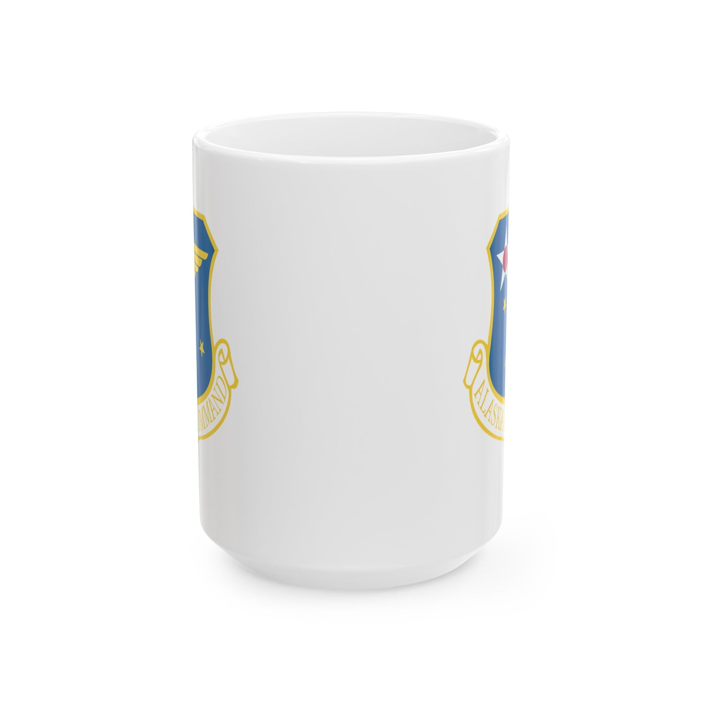 US Air Force Alaskan Air Command - Double Sided White Ceramic Coffee Mug 15oz by TheGlassyLass.com