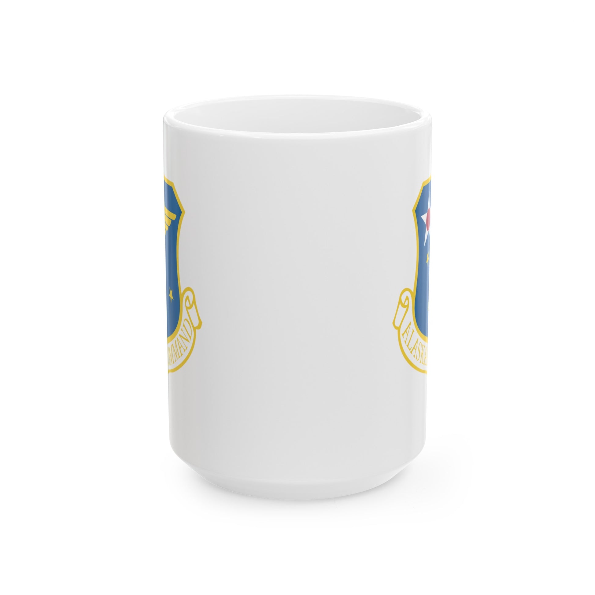 US Air Force Alaskan Air Command - Double Sided White Ceramic Coffee Mug 15oz by TheGlassyLass.com