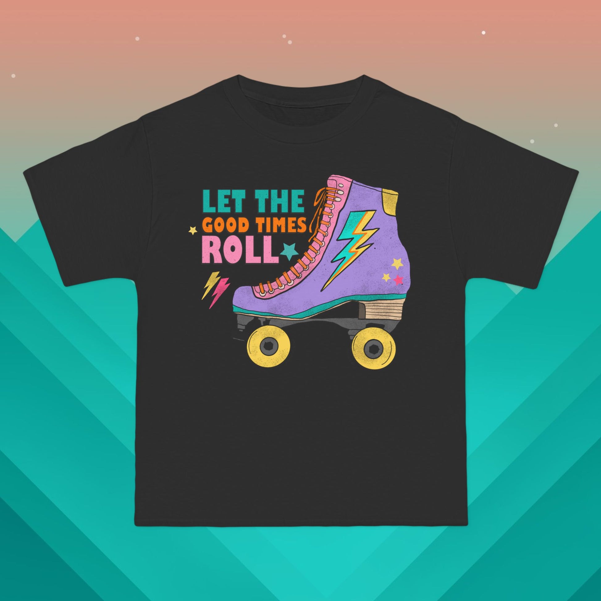 Let The Good Times Roll T-Shirt: (Hanes Beefy-T 100% Preshrunk Cotton Custom Printed by TheGlassyLass.com