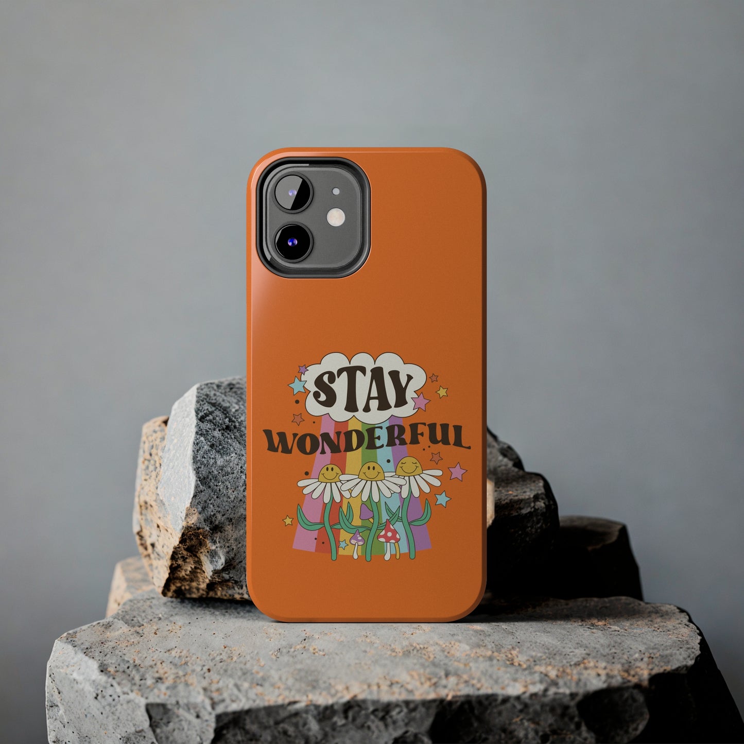 Stay Wonderful Daisies: iPhone Tough Case Design - Wireless Charging - Superior Protection - Original Designs by TheGlassyLass.com