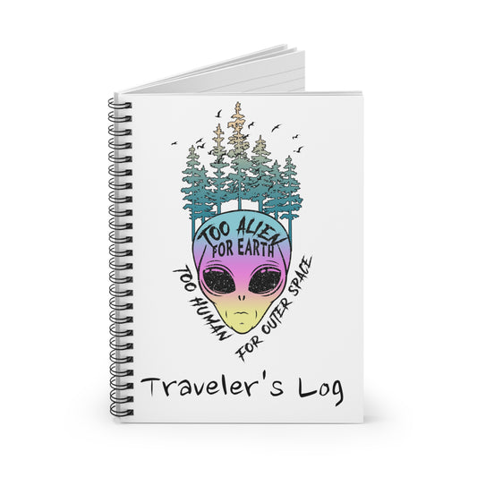 Traveler's Log: Spiral Notebook - Log Books - Journals - Diaries - and More Custom Printed by TheGlassyLass