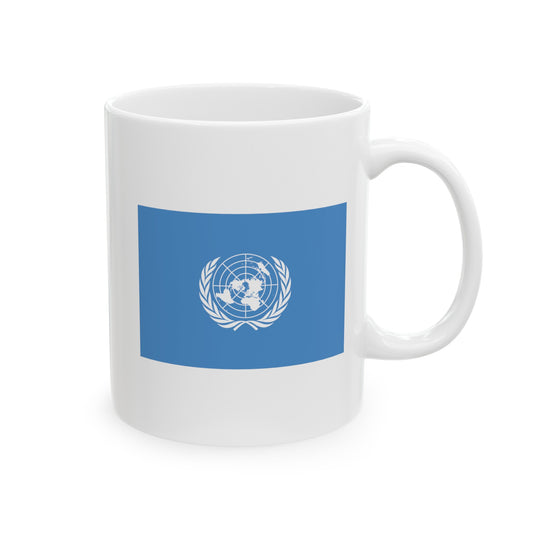 United Nations Coffee Mug - Double Sided White Ceramic 11oz by TheGlassyLass.com