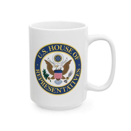 US House of Representatives Coffee Mug - Double Sided White Ceramic 15oz by TheGlassyLass.com