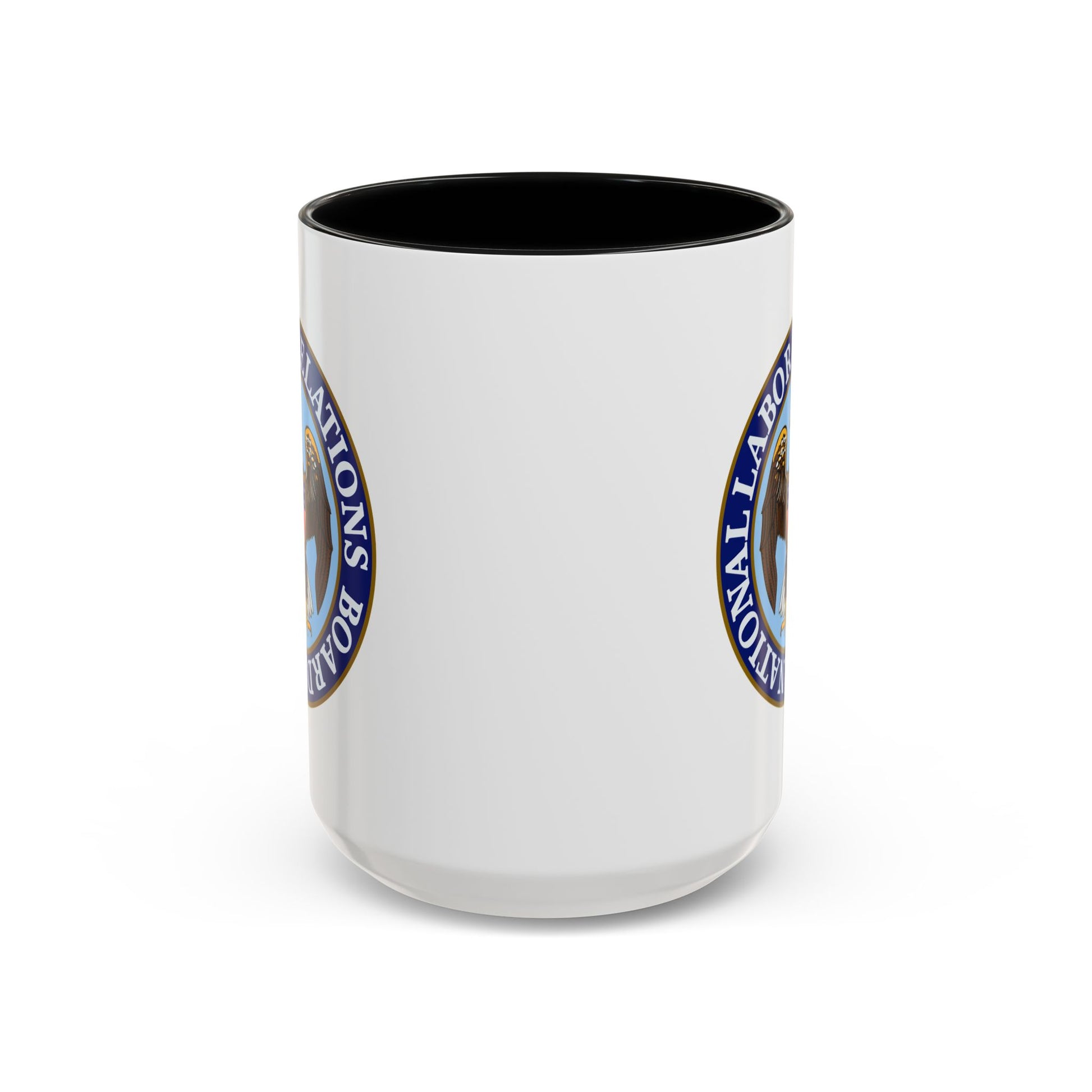 National Labor Relations Board Coffee Mug - Double Sided Print, Black Accent White Ceramic, 15oz by TheGlassyLass.com