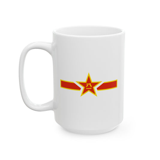People's Republic of China Air Force Roundel - Double Sided White Ceramic Coffee Mug 15oz by TheGlassyLass.com
