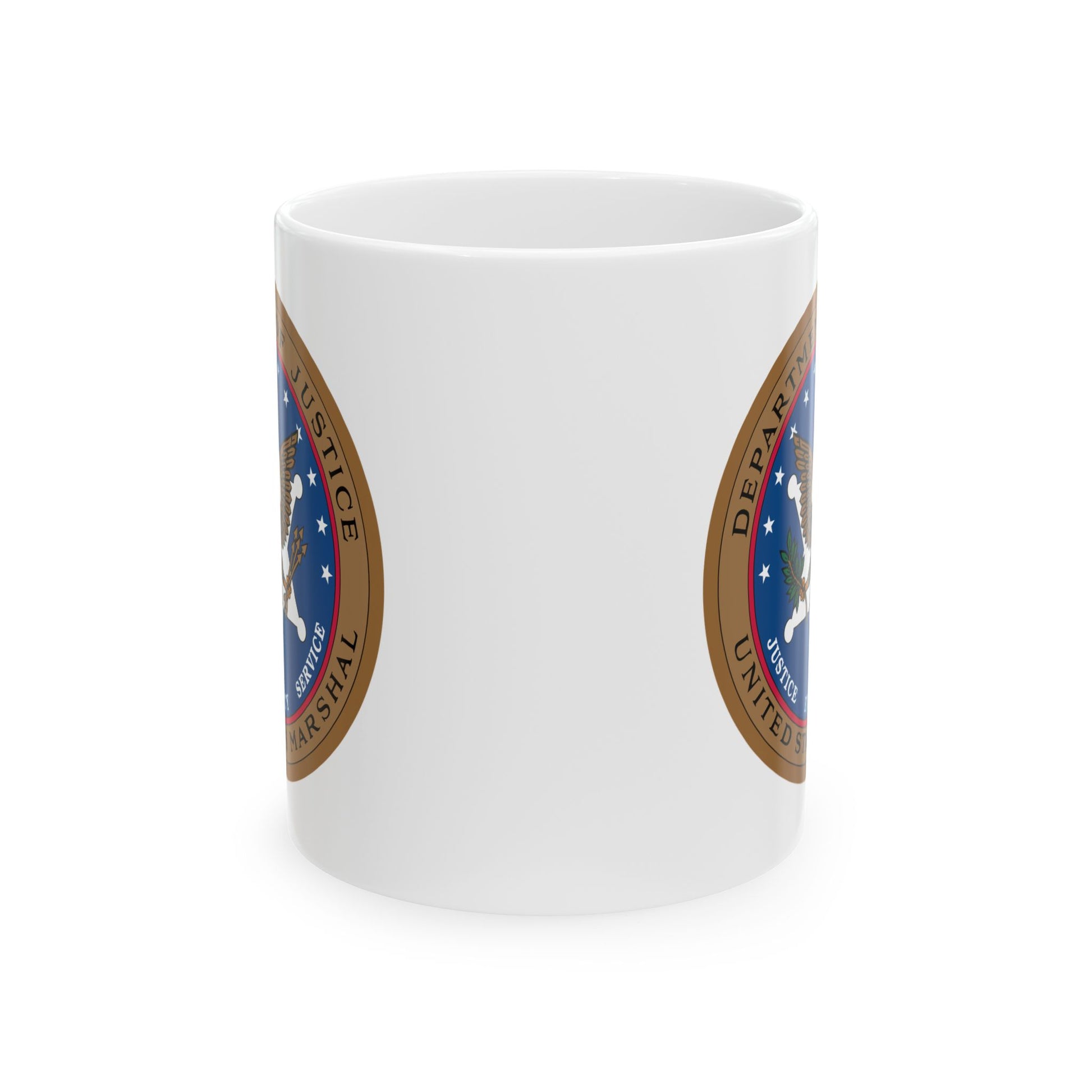 US Marshal Coffee Mug - Double Sided Print, White Ceramic, 11oz by TheGlassyLass.com