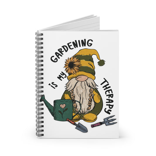 Gardening Therapy: Spiral Notebook - Log Books - Journals - Diaries - and More Custom Printed by TheGlassyLass