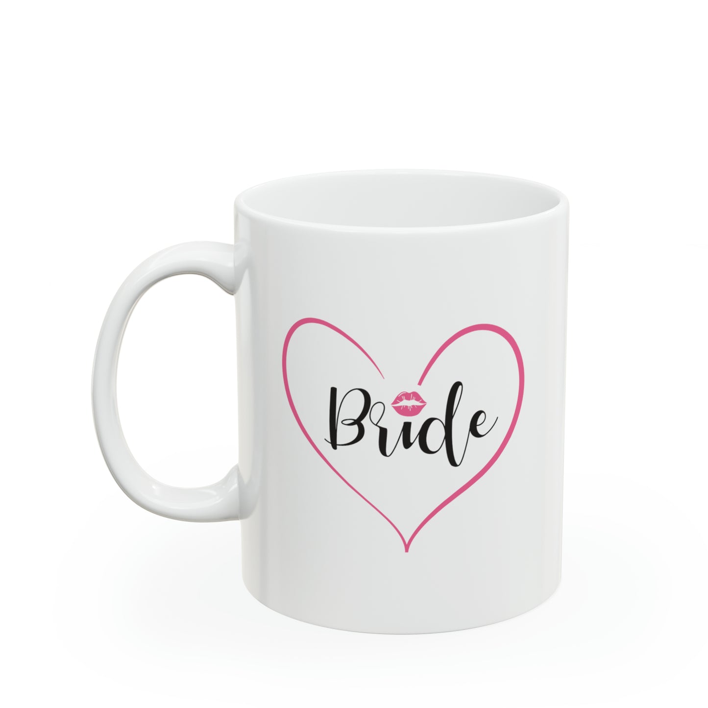 Bride Coffee Mug - Double Sided 11oz White Ceramic by TheGlassyLass.com