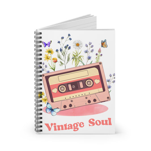 Vintage Soul: Spiral Notebook - Log Books - Journals - Diaries - and More Custom Printed by TheGlassyLass.com
