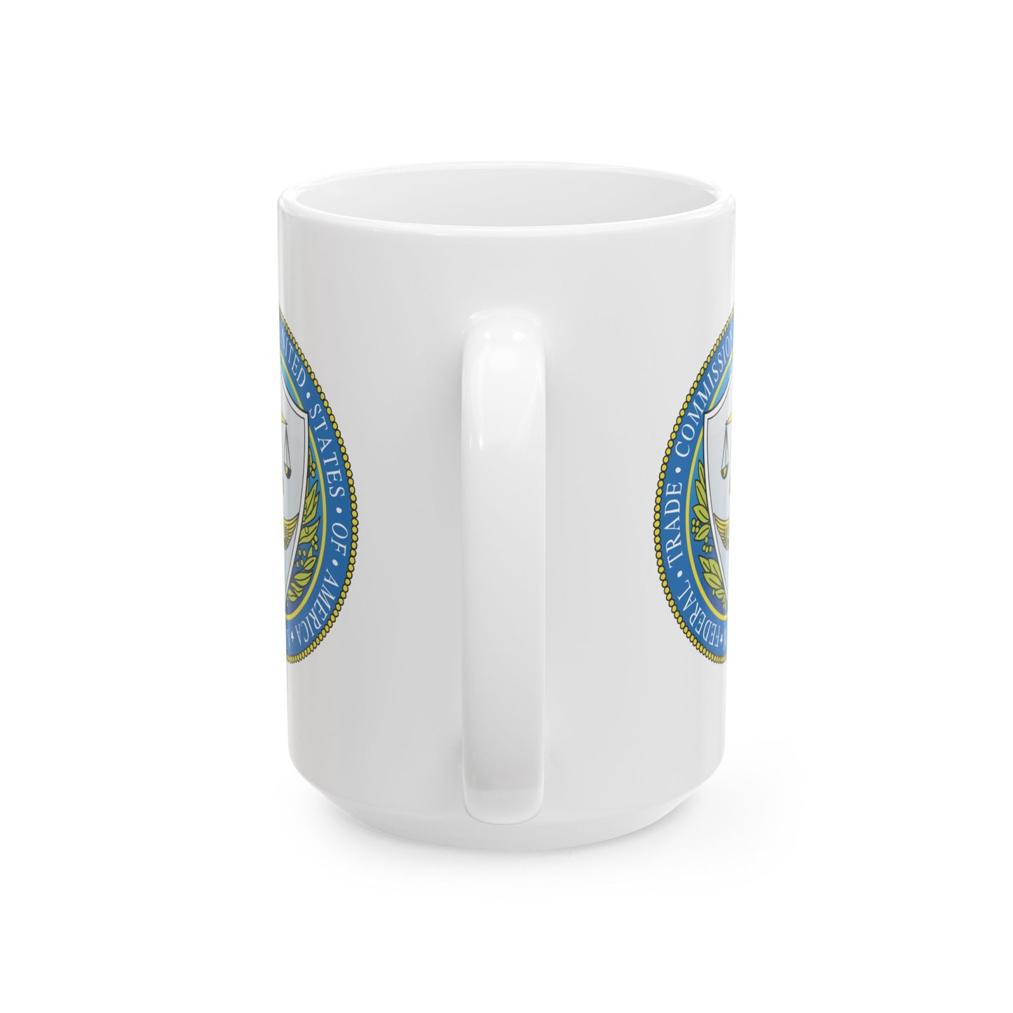 Federal Trade Commission Coffee Mug - Double Sided Print, White Ceramic, 15oz by TheGlassyLass.com