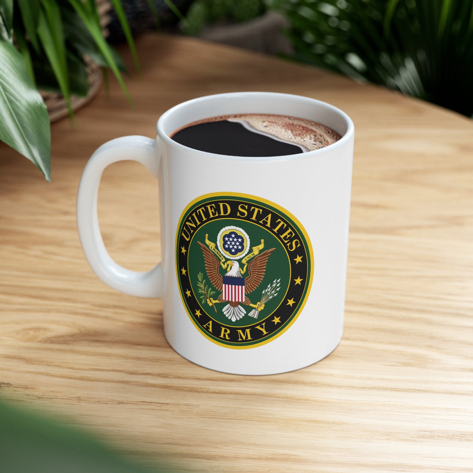 US Army Seal Coffee Mug - Double Sided White Ceramic 11oz by TheGlassyLass.com
