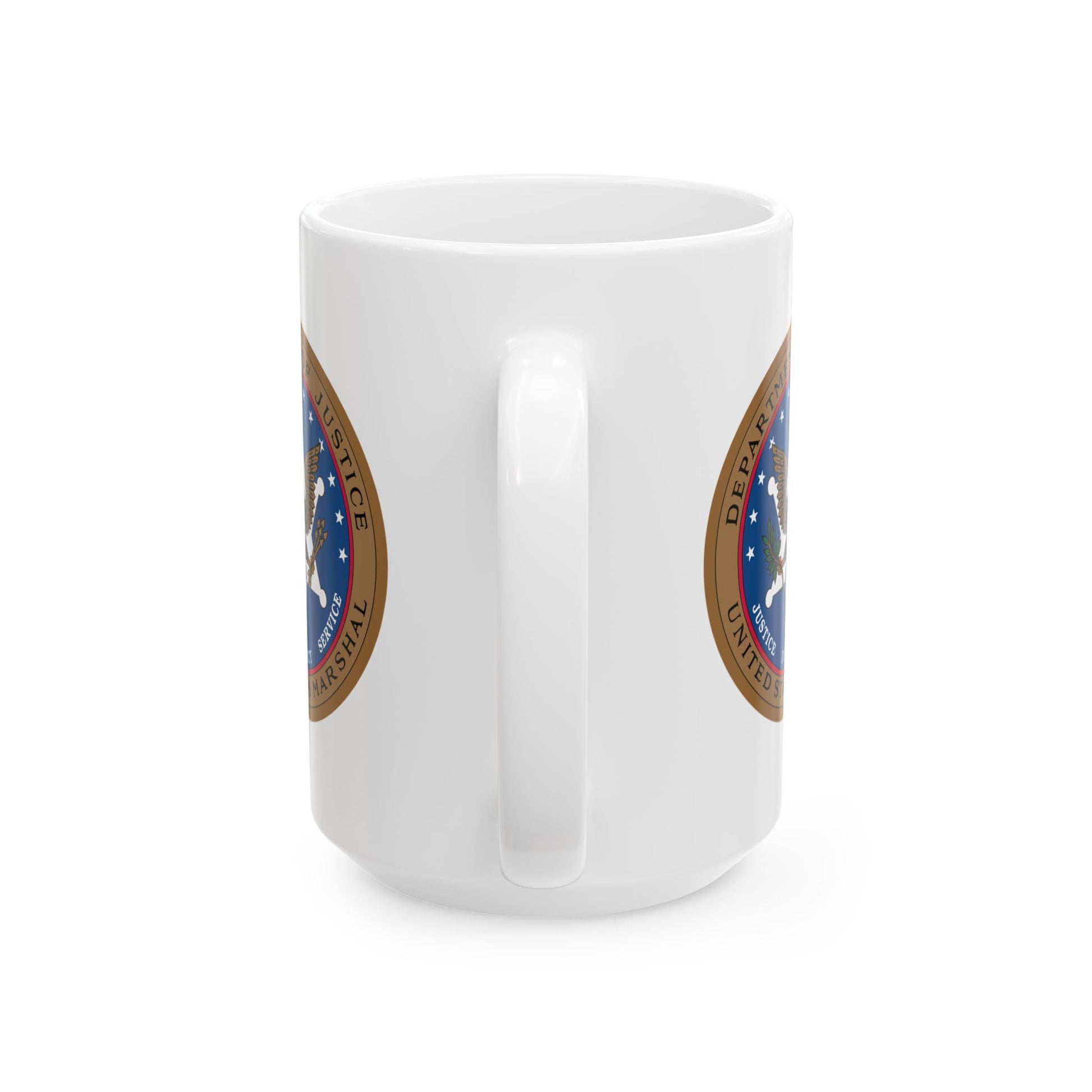 US Marshal Coffee Mug - Double Sided Print, White Ceramic, 15oz by TheGlassyLass.com