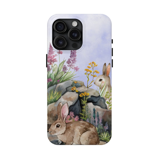 Mr & Mrs Bunny: iPhone Tough Case Design - Wireless Charging - Superior Protection - Original Designs by TheGlassyLass.com