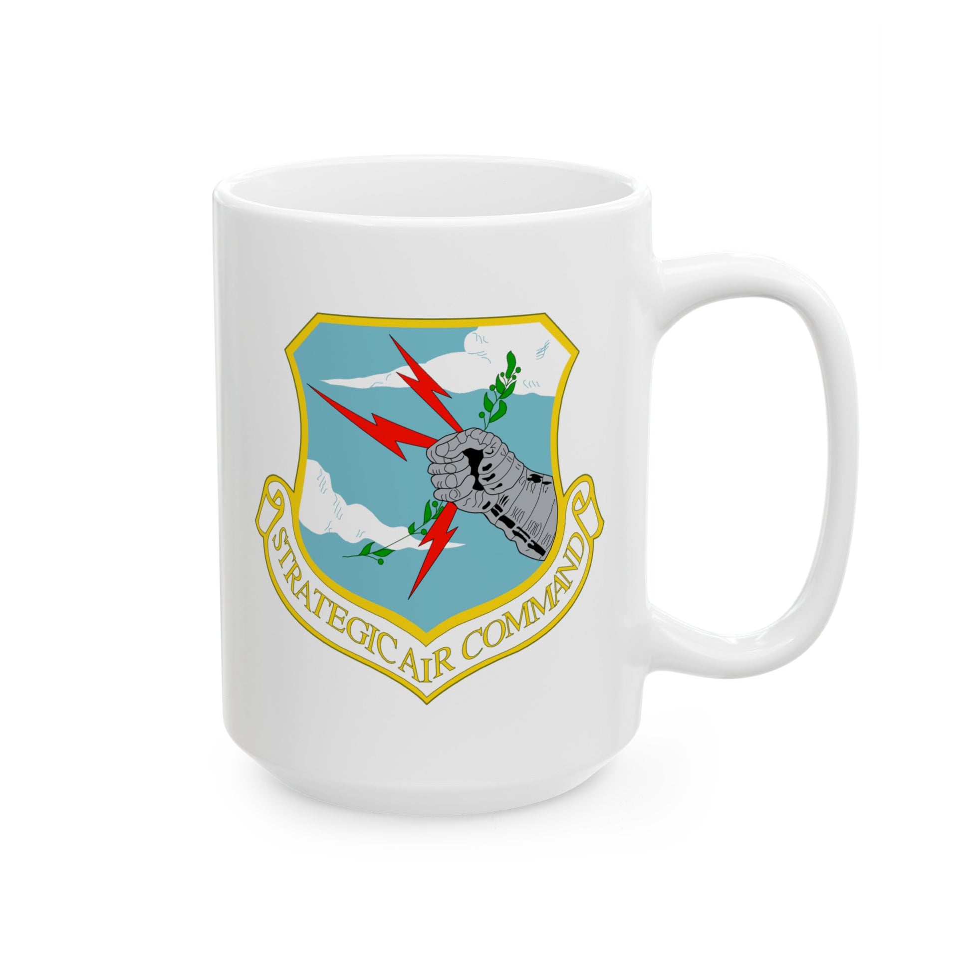 Strategic Air Command Coffee Mug - Double Sided White Ceramic 15oz by TheGlassyLass.com