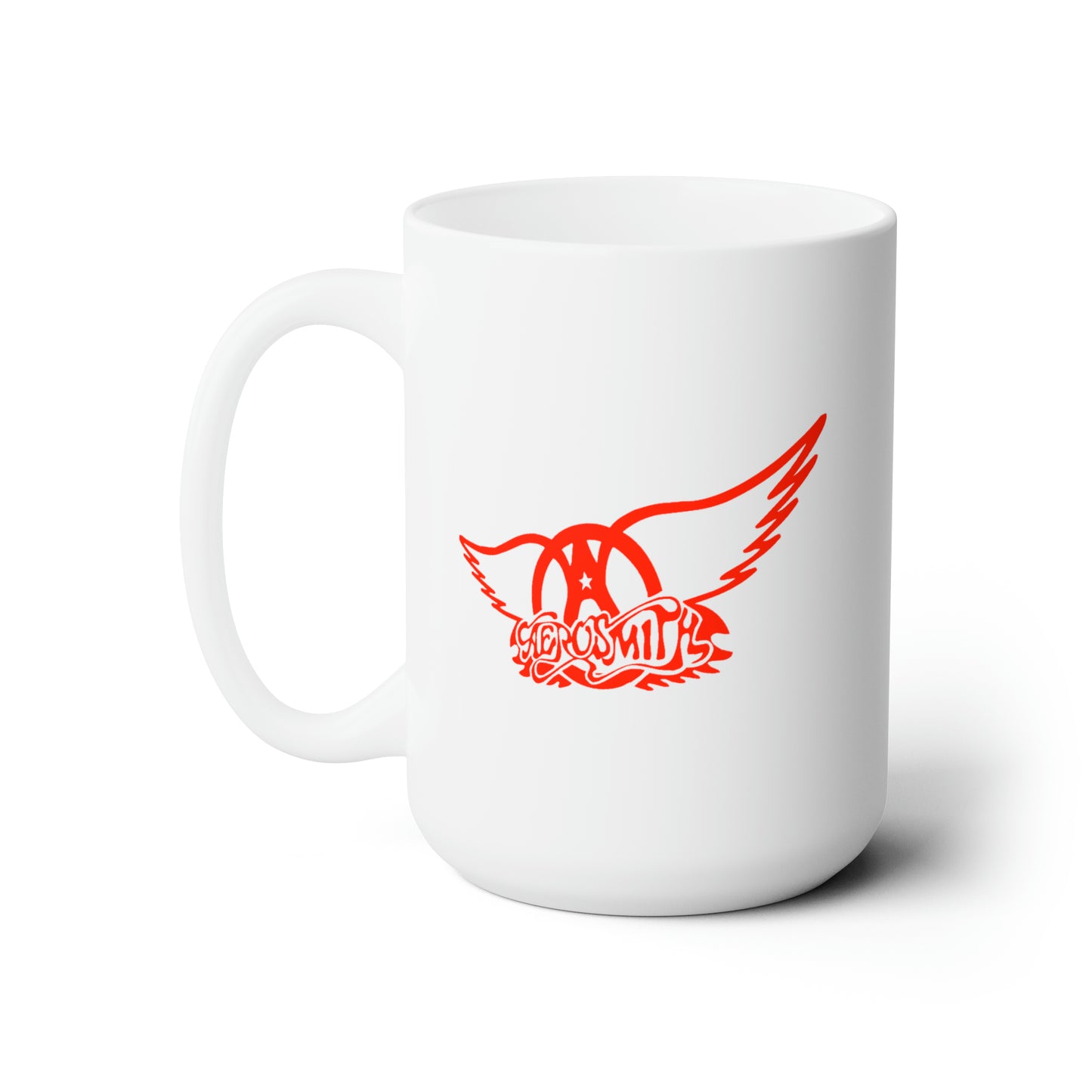 Aerosmith Coffee Mug - Double Sided White Ceramic 15oz by TheGlassyLass.com