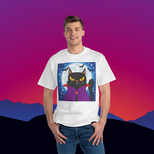 Feline Overlord T-Shirt: (Hanes Beefy-T 100% Preshrunk Cotton Custom Printed by TheGlassyLass.com