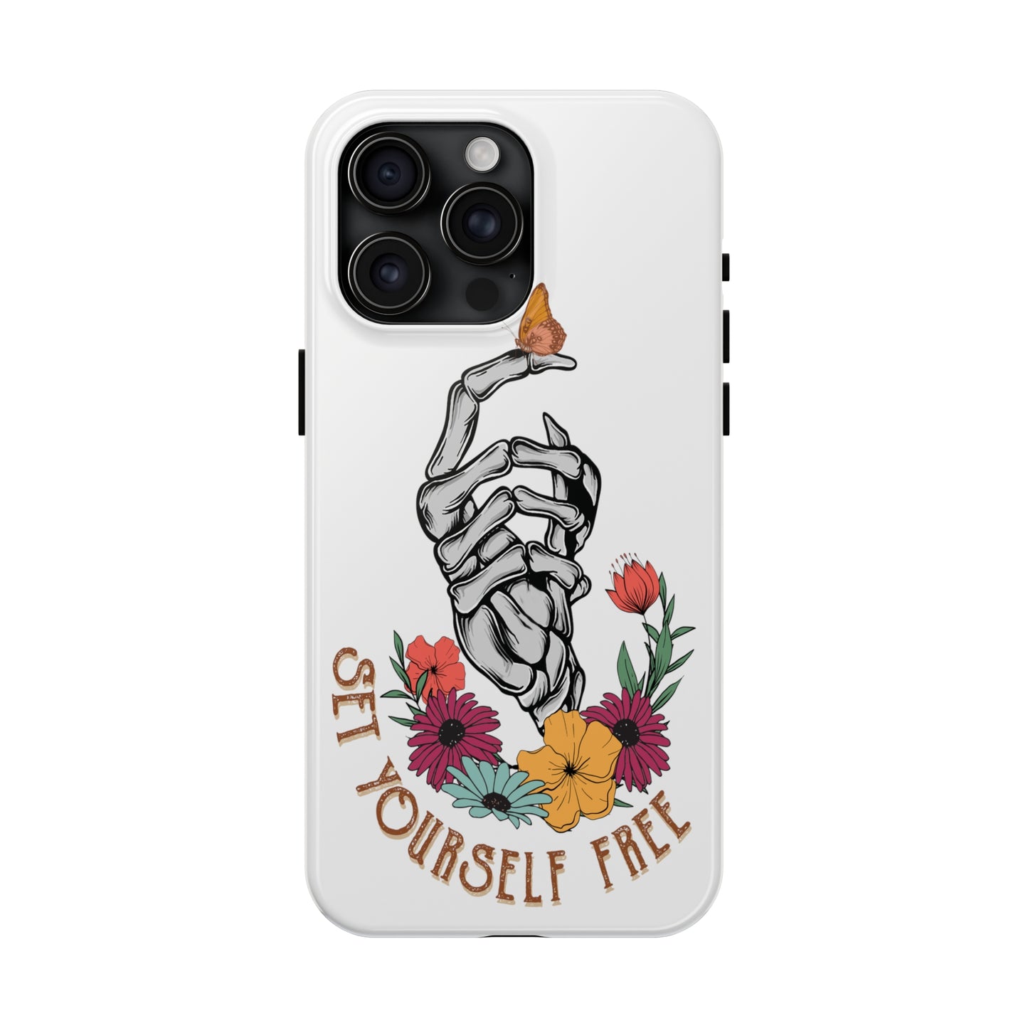Skeleton Butterfly: iPhone Tough Case Design - Wireless Charging - Superior Protection - Original Designs by TheGlassyLass.com