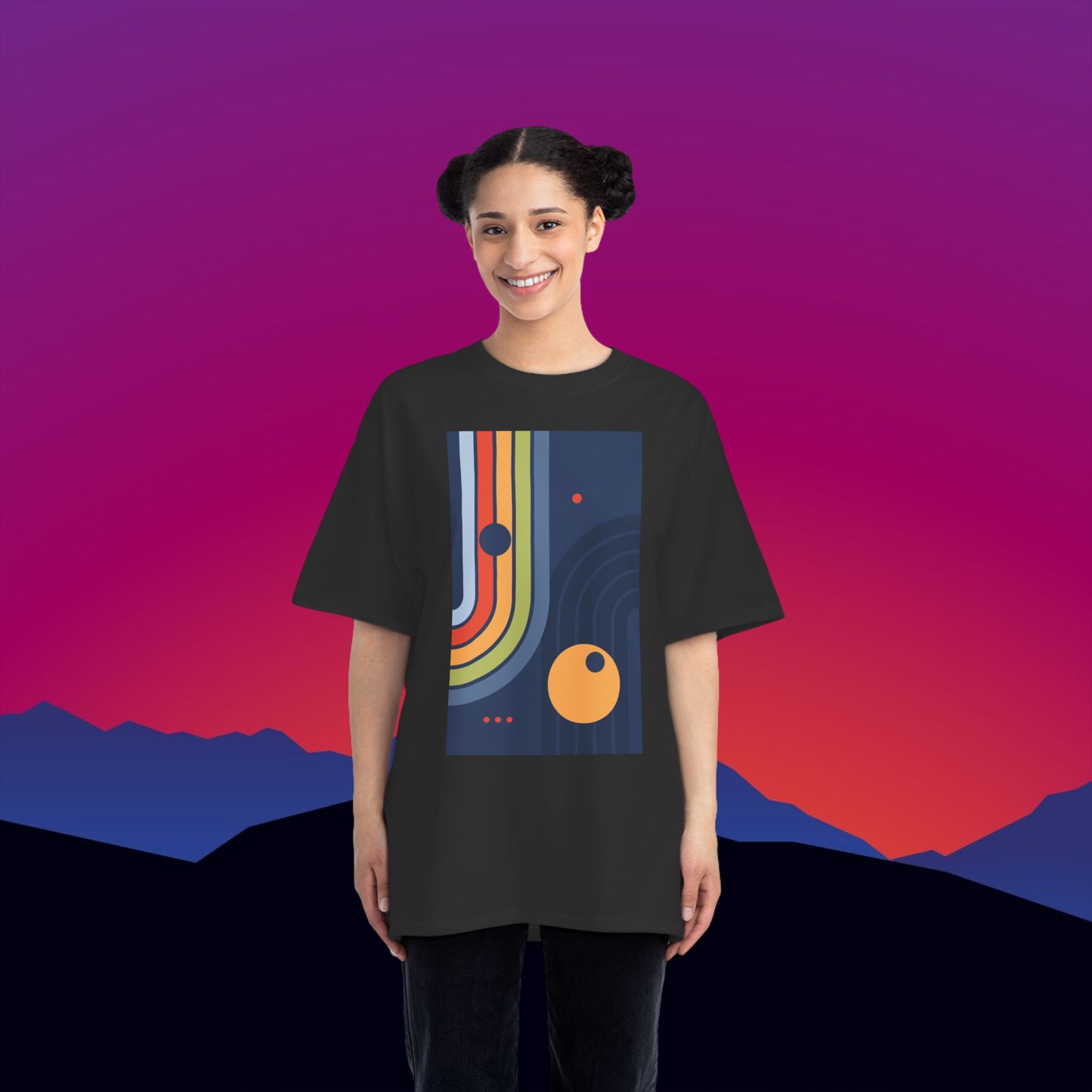 Cosmic Pinball T-Shirt: (Hanes Beefy-T 100% Preshrunk Cotton Custom Printed by TheGlassyLass.com