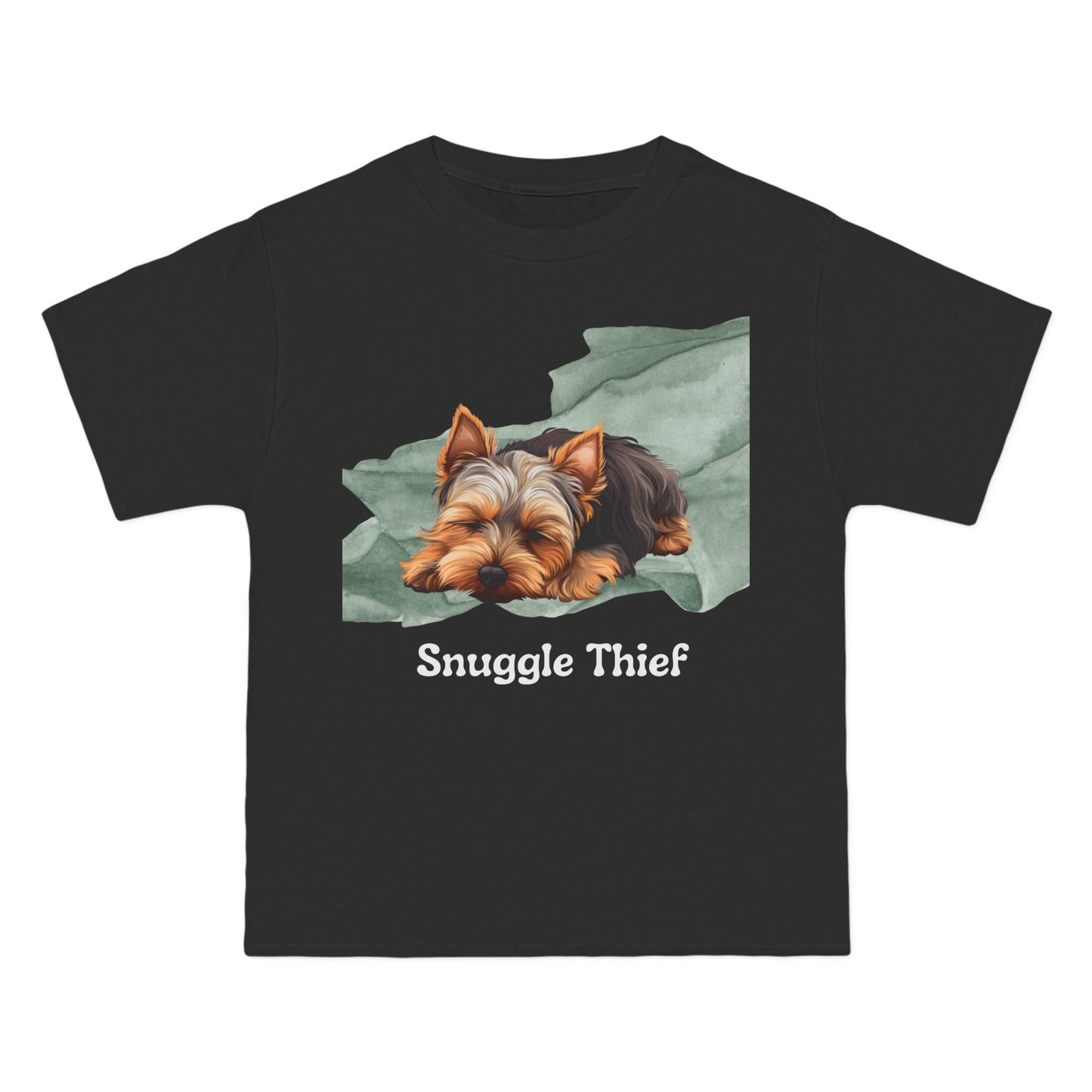 Snuggle Thief T-Shirt: (Hanes Beefy-T 100% Preshrunk Cotton Custom Printed by TheGlassyLass.com