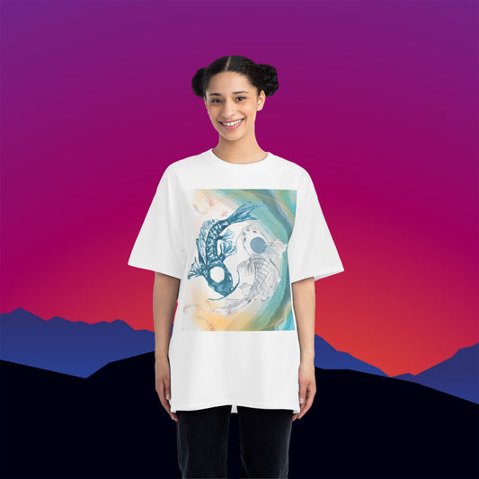 Playing Koi T-Shirt: (Hanes Beefy-T 100% Preshrunk Cotton Custom Printed by TheGlassyLass.com