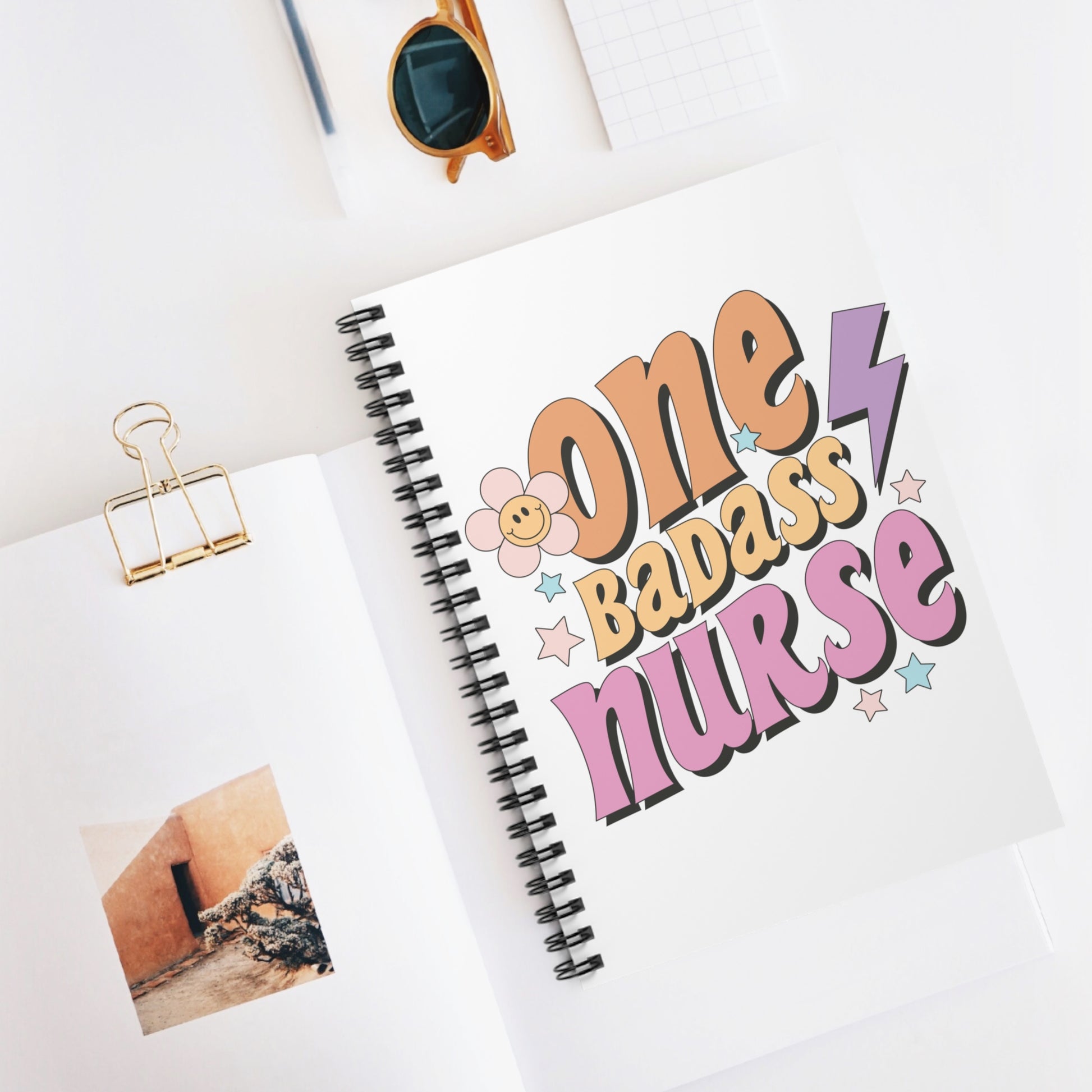 Badass Nurse: Spiral Notebook - Log Books - Journals - Diaries - and More Custom Printed by TheGlassyLass