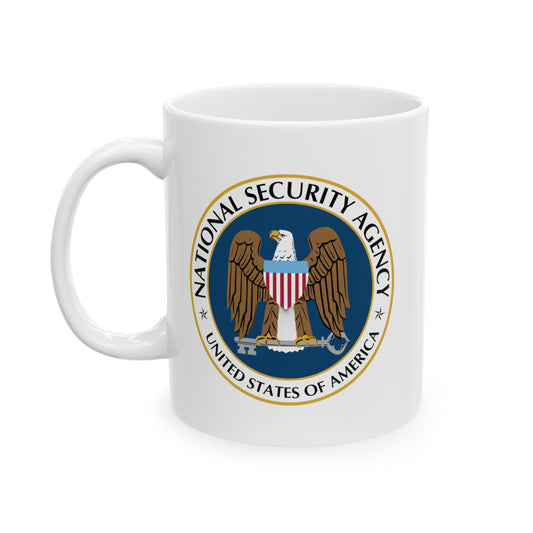 National Security Agency Coffee Mug - Double Sided White Ceramic 11oz by TheGlassyLass.com