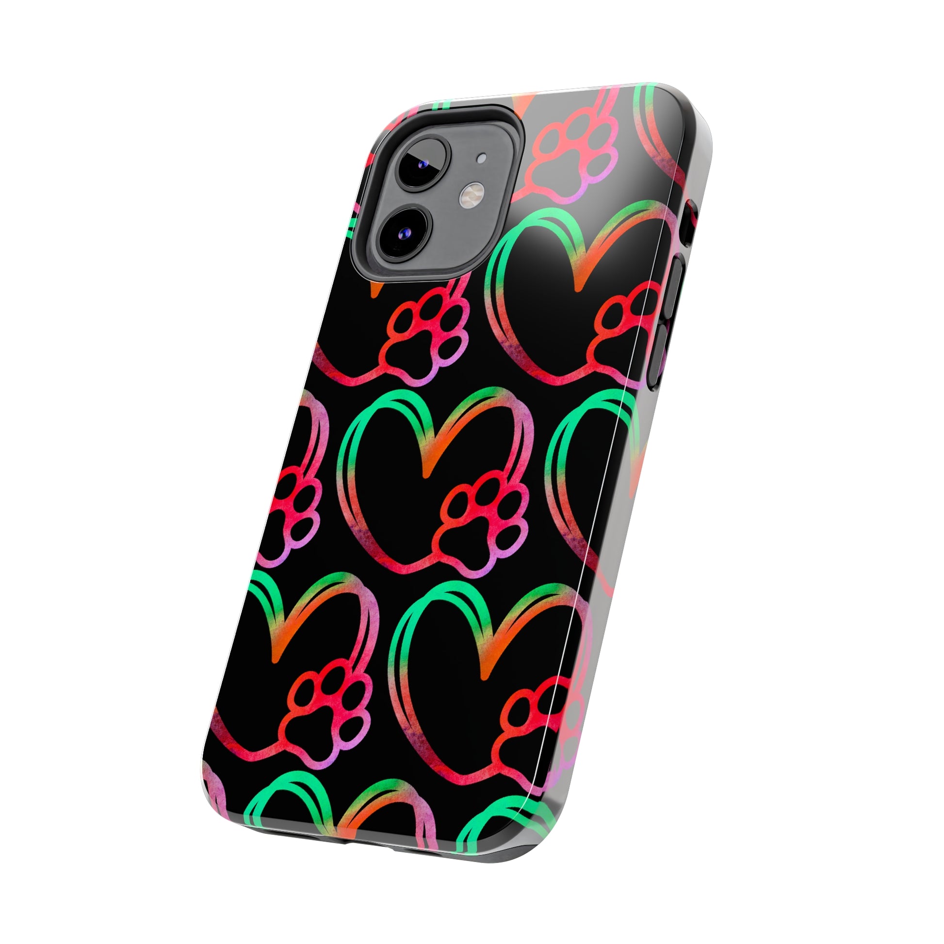 Paw Heart: iPhone Tough Case Design - Wireless Charging - Superior Protection - Original Graphics by TheGlassyLass.com