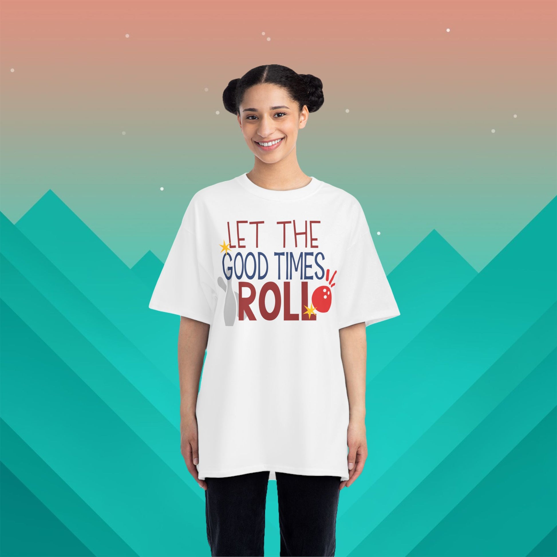 Let The Good Times Roll T-Shirt: (Hanes Beefy-T 100% Preshrunk Cotton Custom Printed by TheGlassyLass.com