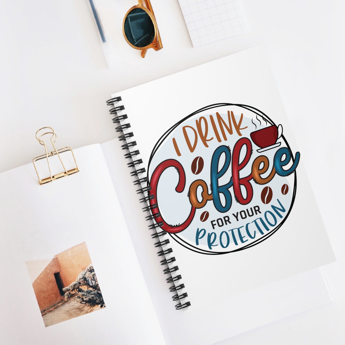 I Drink Coffee: Spiral Notebook - Log Books - Journals - Diaries - and More Custom Printed by TheGlassyLass