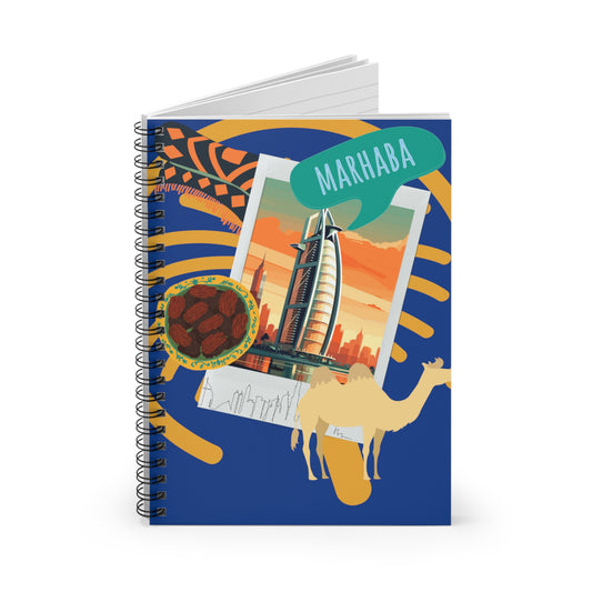 Marhaba Dubai: Spiral Notebook - Log Books - Journals - Diaries - and More Custom Printed by TheGlassyLass.com