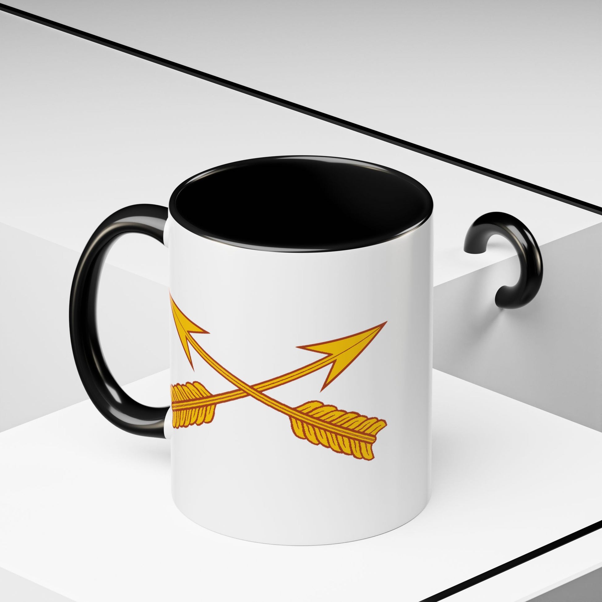 US Army Special Forces Coffee Mug - Double Sided Black Accent White Ceramic 11oz by TheGlassyLass.com