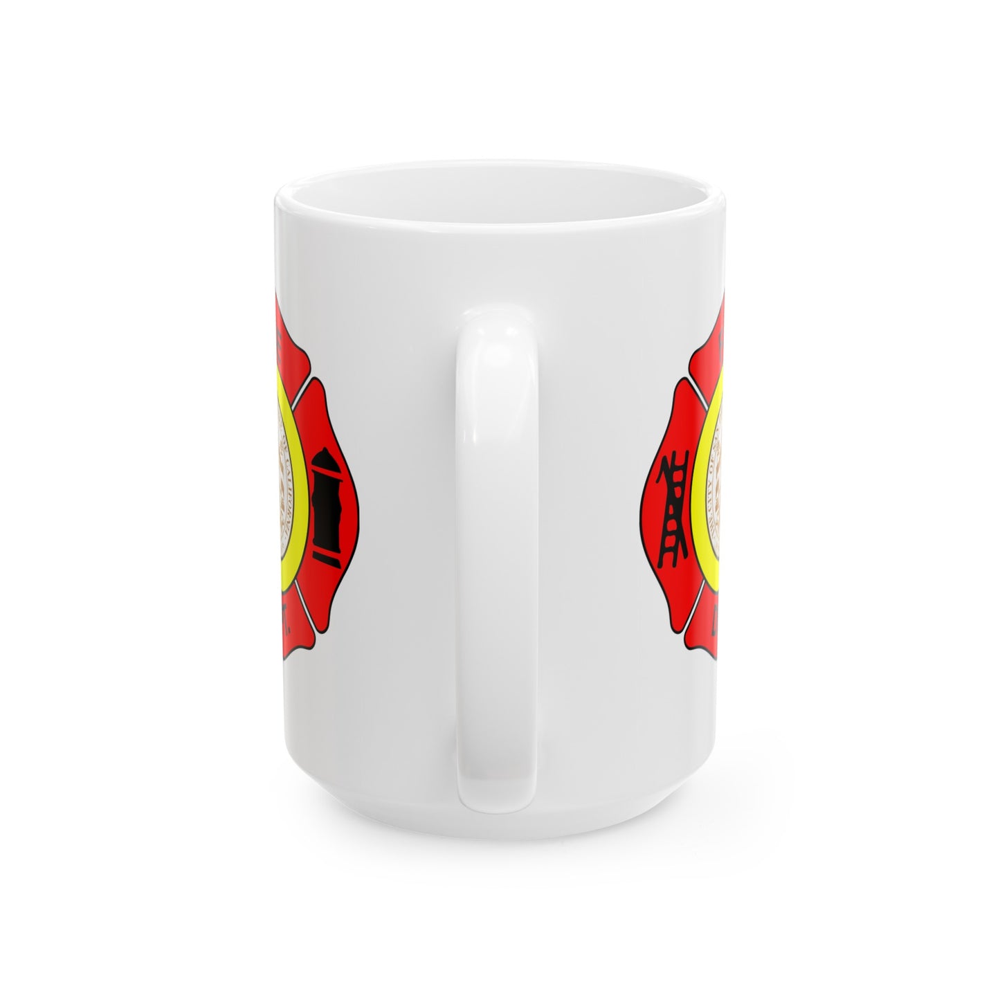 San Diego Fire Department Coffee Mug - Double Sided Print White Ceramic 15oz by TheGlassyLass.com