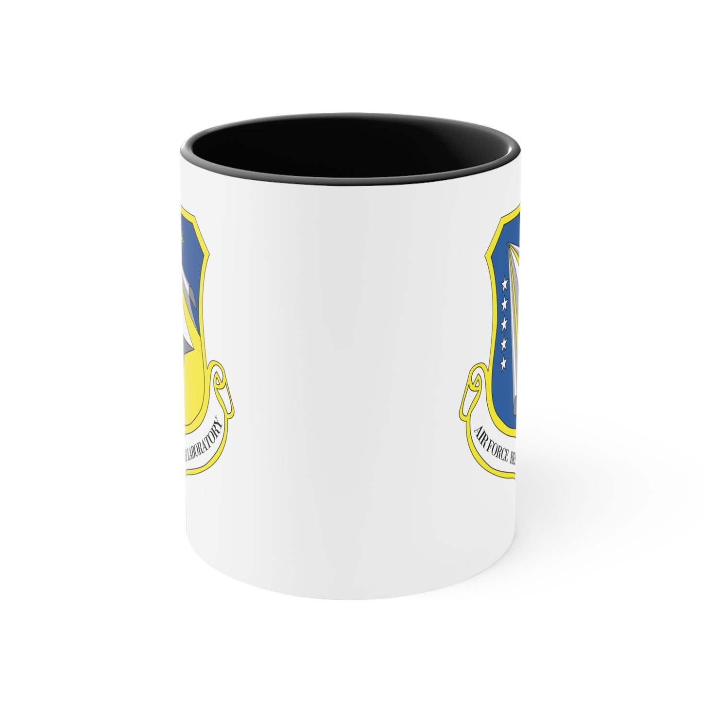 Air Force Research Laboratory - Double Sided Black Accent White Ceramic Coffee Mug 11oz by TheGlassyLass.com