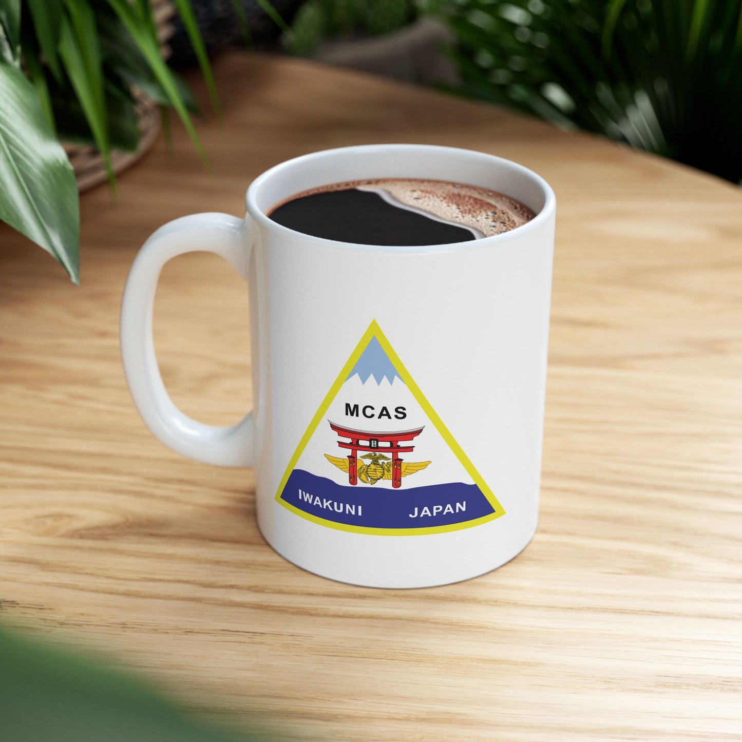 Marine Corps Air Station Iwakuni Japan Coffee Mug - Double Sided White Ceramic 11oz by TheGlassyLass.com