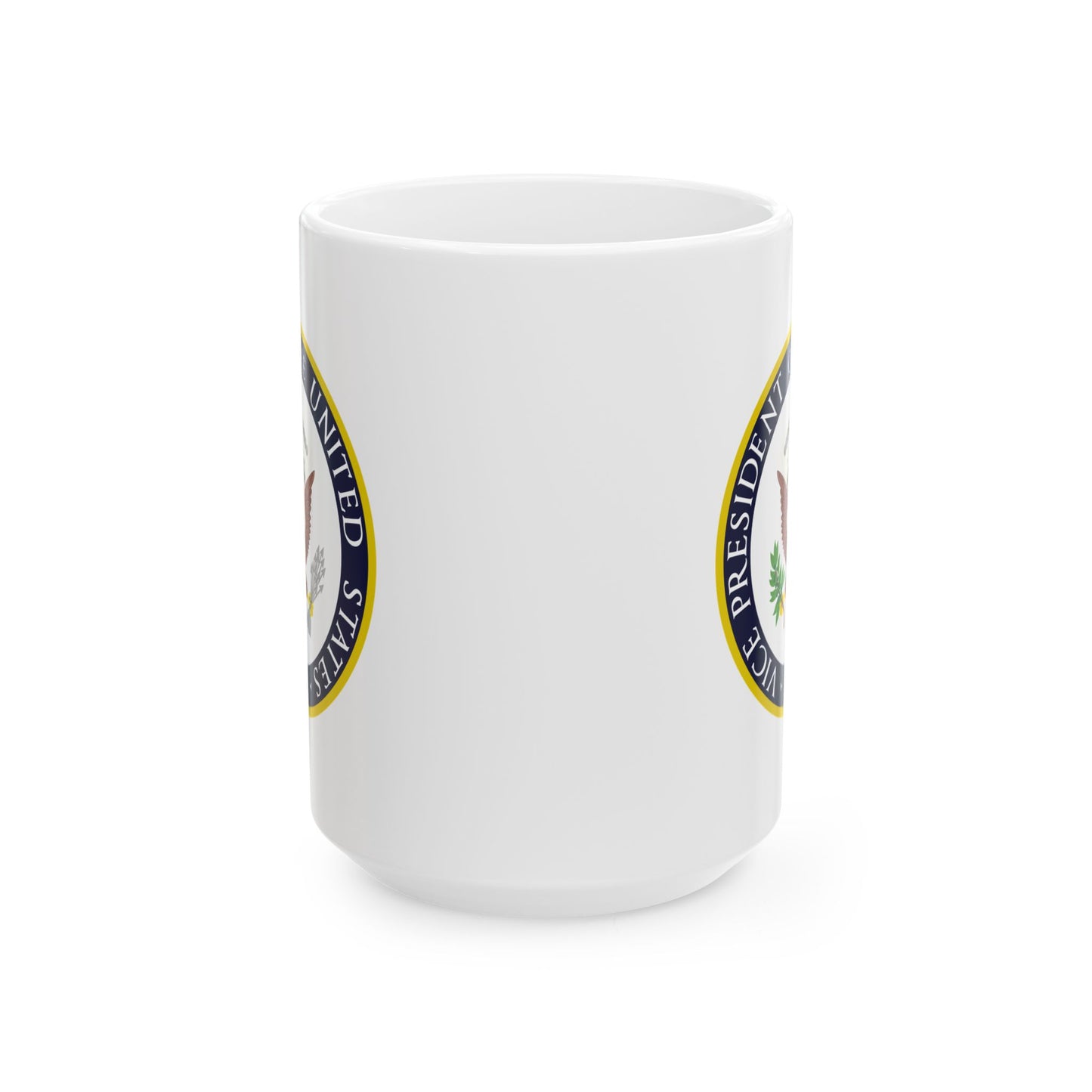 Vice President of the United States Seal Coffee Mug - Double Sided White Ceramic 15oz by TheGlassyLass.com