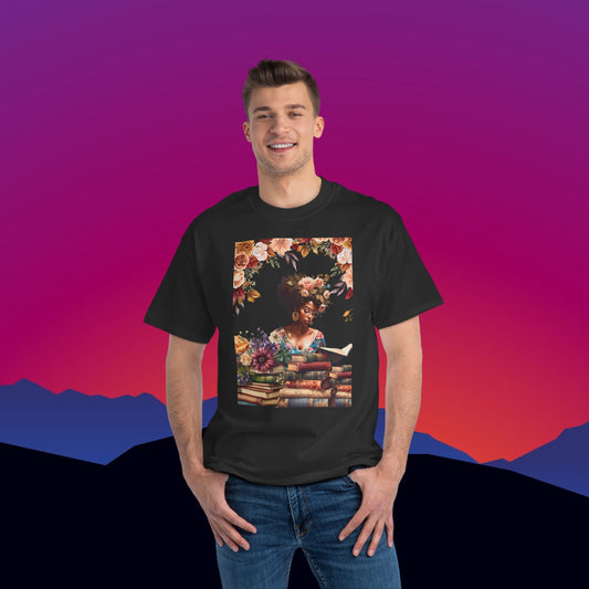 Knowledge is Power T-Shirt: (Hanes Beefy-T 100% Preshrunk Cotton Custom Printed by TheGlassyLass.com