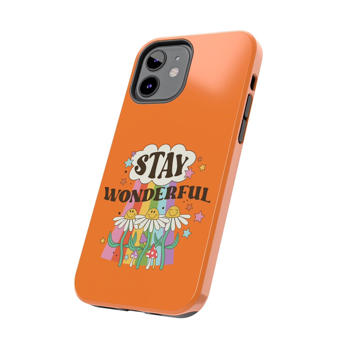 Stay Wonderful Daisies: iPhone Tough Case Design - Wireless Charging - Superior Protection - Original Designs by TheGlassyLass.com