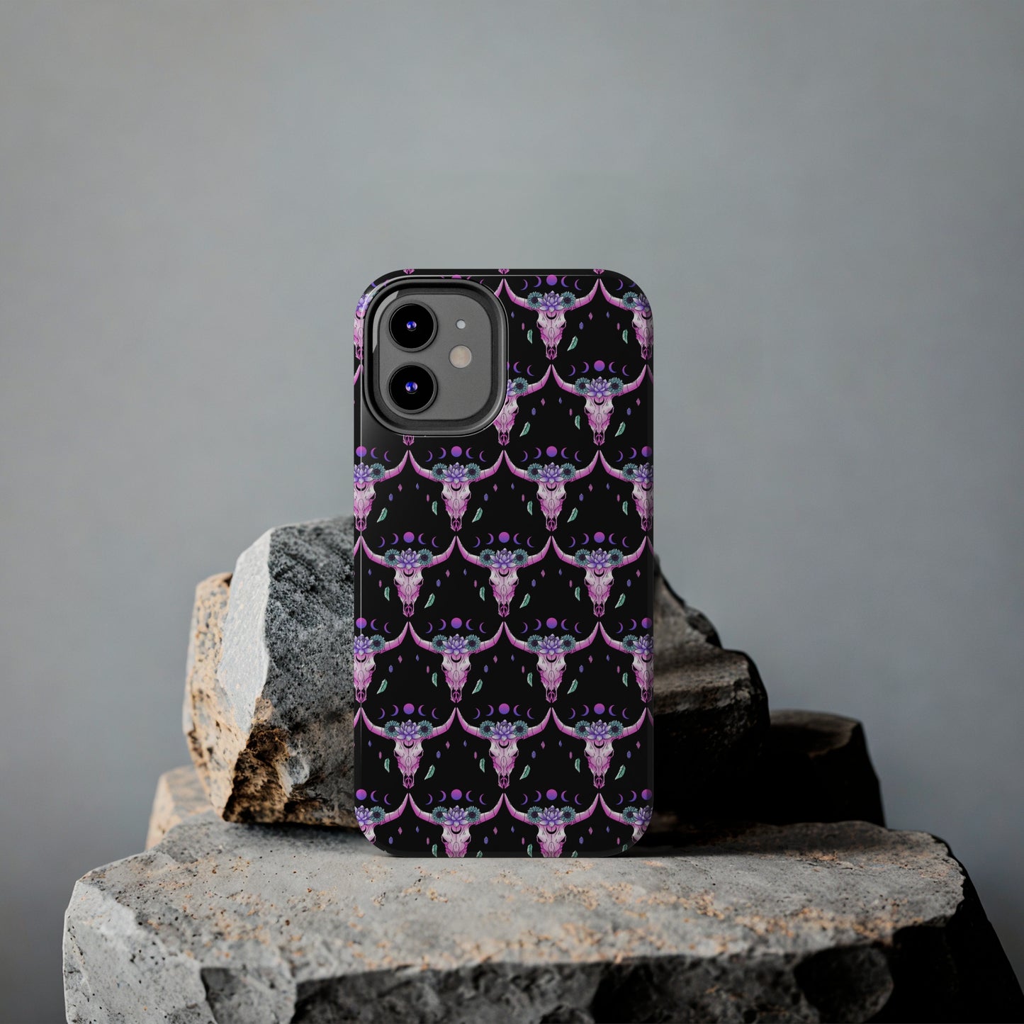 Crystal Skull Moon: iPhone Tough Case Design - Wireless Charging - Superior Protection - Original Graphics by TheGlassyLass.com