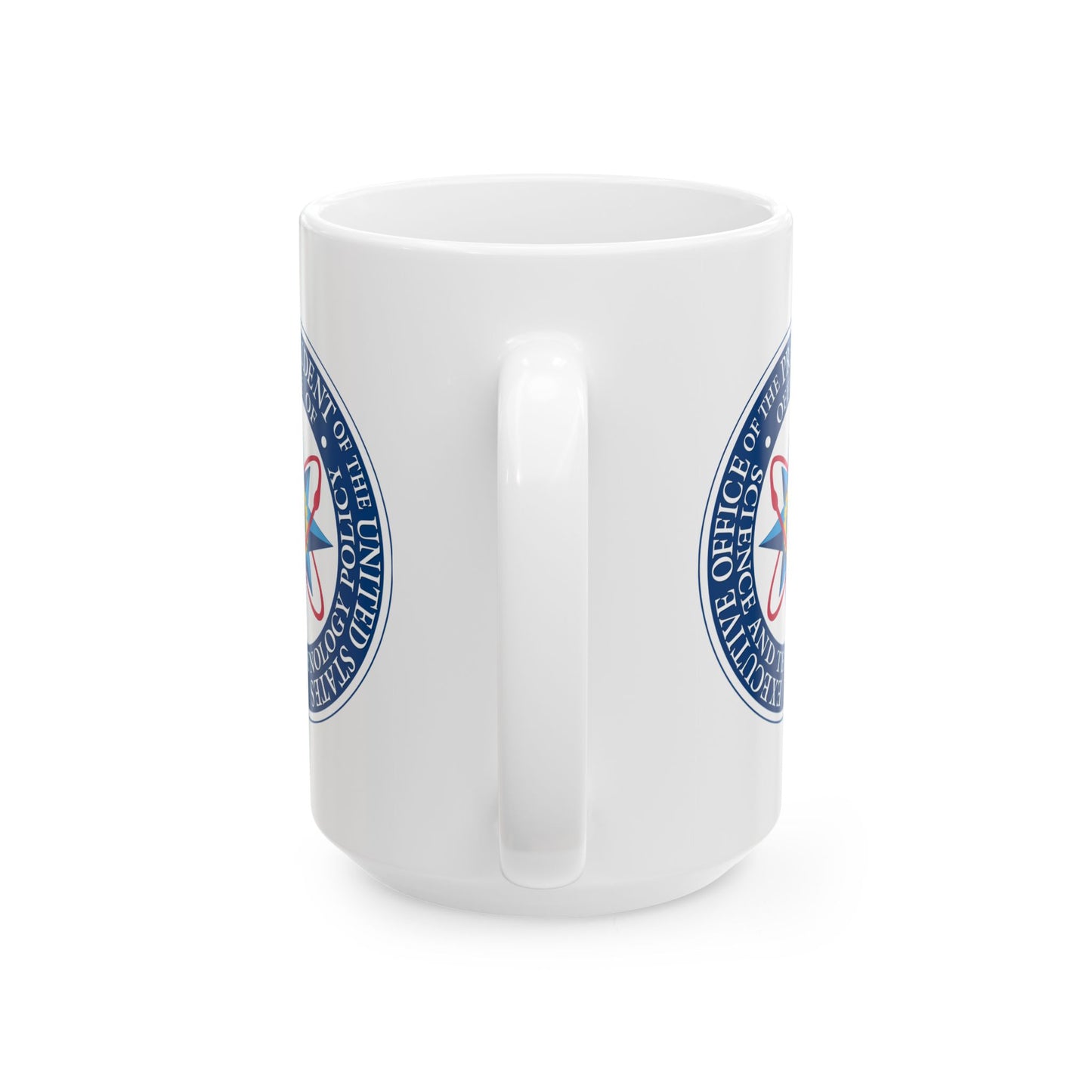 Executive Office of the President of the United States Science and Technology Policy Coffee Mug - Double Sided Print, White Ceramic, 15oz by TheGlassyLass.com
