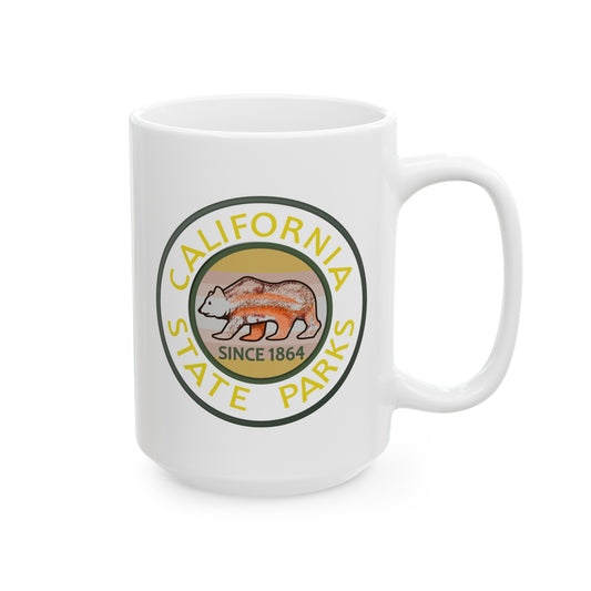 California State Parks Coffee Mug - Double Sided White Ceramic 15oz by TheGlassyLass.com
