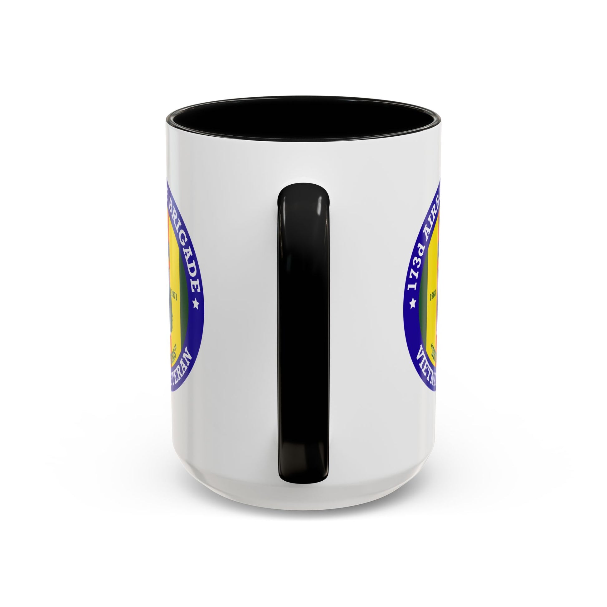 173rd Airborne Brigade Seal Coffee Mug - Double Sided Print, Black Accent White Ceramic, 15oz by TheGlassyLass.com