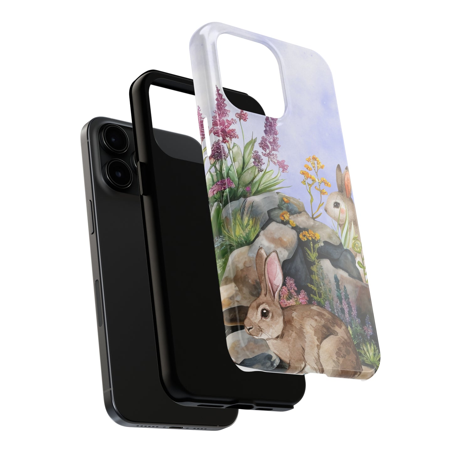 Mr & Mrs Bunny: iPhone Tough Case Design - Wireless Charging - Superior Protection - Original Designs by TheGlassyLass.com