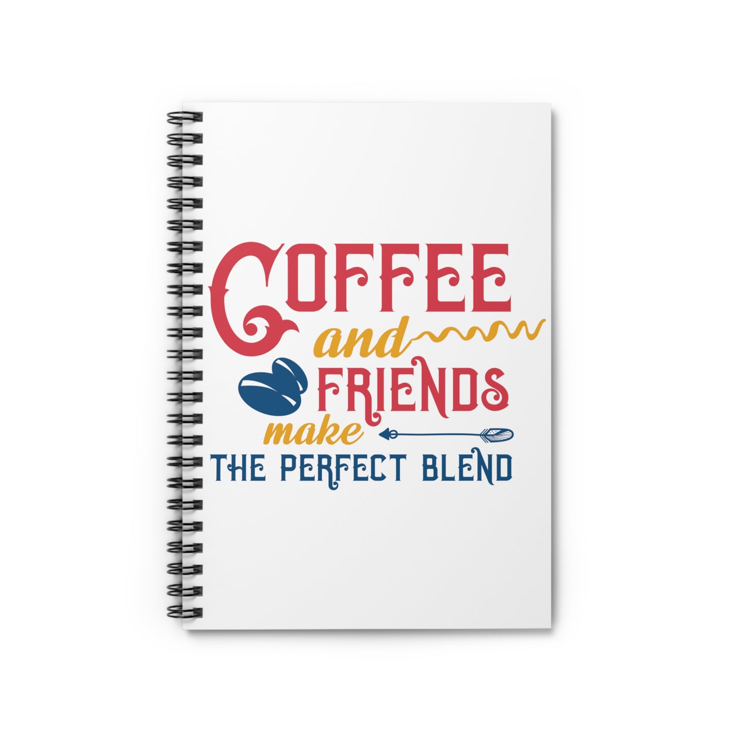 Coffee and Friends: Spiral Notebook - Log Books - Journals - Diaries - and More Custom Printed by TheGlassyLass