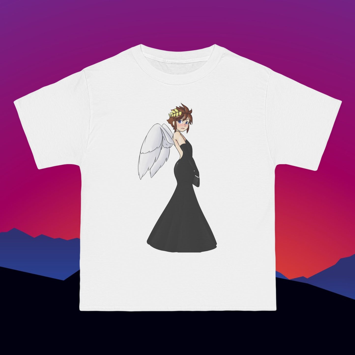 Angel's Wings T-Shirt: (Hanes Beefy-T 100% Preshrunk Cotton) Custom Printed by TheGlassyLass.com